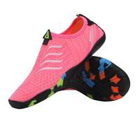 Sandali casual comodi per uomo donna spiaggia camminata palestra suola sportiva leggera strisce stampa lettere calzature alla moda per outfit con pantaloncini pantaloni cappelli, rosa, 39 1/3 EU