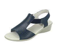 Sandali Casual Con Tacco A Cuneo Aperto In Pelle Per Donne : F1R0879