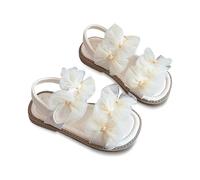 Sandali casual da bambina con suola morbida, traspiranti, leggeri comodi, perfetti per giocare all'aperto. (White, 7.5-8Years)