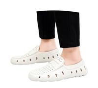 Sandali Casual da Leggeri e Cavi, Estivi, Traspiranti, da Esterno, con Tacco Chiuso, Comodi da Spiaggia. (Beige, 46)