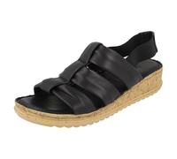 Sandali Casual Gladiator Hush Puppies In Pelle Nera, Tan (Marrone) Slip On