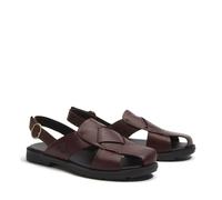 Sandali chiusi in pelle stile pescatore CALISTA BAY Rosso 37