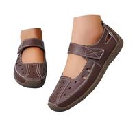 Sandali Chiusi Ortopedici Donna T.35-41 - Ballerine Pelle Full Grain con Plateau Largo, Calzature Escursionismo Spiaggia, Scarpe Tennis Antiscivolo UNI EN 20347 Bianco Perla per Vacanze Attive