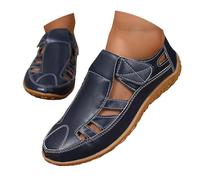 Sandali Chiusi Ortopedici Donna T.35-41 - Ballerine Pelle Full Grain con Plateau Largo, Calzature Escursionismo Spiaggia, Scarpe Tennis Antiscivolo UNI EN 20347 Bianco Perla per Vacanze Attive