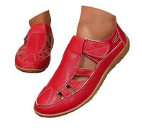 Sandali Chiusi Ortopedici Donna T.35-41 - Ballerine Pelle Full Grain con Plateau Largo, Calzature Escursionismo Spiaggia, Scarpe Tennis Antiscivolo UNI EN 20347 Bianco Perla per Vacanze Attive