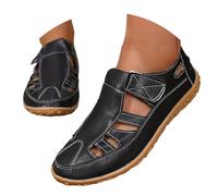 Sandali Chiusi Ortopedici Donna T.35-41 - Ballerine Pelle Full Grain con Plateau Largo, Calzature Escursionismo Spiaggia, Scarpe Tennis Antiscivolo UNI EN 20347 Bianco Perla per Vacanze Attive
