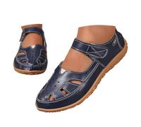 Sandali Chiusi Ortopedici Donna T.35-41 - Ballerine Pelle Full Grain con Plateau Largo, Calzature Escursionismo Spiaggia, Scarpe Tennis Antiscivolo UNI EN 20347 Bianco Perla per Vacanze Attive
