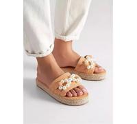 sandali ciabatte sabot basse beige perle morbide comode pelle sintetica 422152