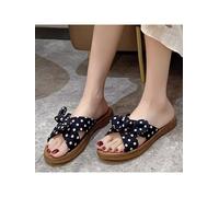 sandali ciabatte sabot basse nero pois morbide comode pelle sintetica 41415