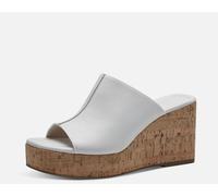 Sandali ciabatte Tamaris 27225-42 pelle bianca zeppa 9 cm SCONTO DA LISTINO