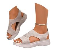 Sandali comodi da donna per camminare, ritagliati sulla spiaggia, comodi, ortopedici, con supporto per arco plantare, scarpe casual in rete, fascite plantare per viaggi, punta aperta, estate