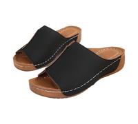 Sandali Comodi Donna Leggere Eleganti Pantofole Con Zeppa Comode Estive Ciabatta Fascite Plantare Ortopediche Scarpe Camminare Antiscivolo 2025 Slip on Infradito Punta Aperta Ciabattina Spiaggia