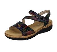Sandali Comodi In Pelle Morbida Strappy Remonte Da Donna Reptile Floral R6860