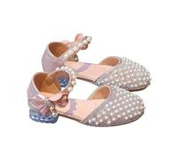 Sandali con glitter per ragazze, scarpe da principessa, Mary Jane, scarpe per bambini, estive, traspiranti, fodera in morbida pelle/autunno Kita, suola antiscivolo, Colore: rosa., 29 EU