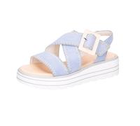 Sandali con plateau blu, Blu, 45 EU Weit