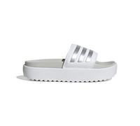 adidas Donna Adilette Platform Slides, Cloud White/Zero Metalic/Grey One, 39 EU