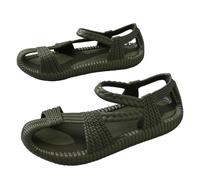 Sandali con punta chiusa intrecciata unisex, sandali piatti stile etnico retrò, scarpe estive leggere antiscivolo for uomo donna spiaggia all'aperto da indossare ogni giorno
