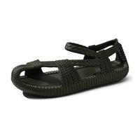 Sandali con punta chiusa intrecciata unisex, sandali piatti stile etnico retrò, scarpe estive leggere antiscivolo for uomo donna spiaggia all'aperto da indossare ogni giorno