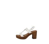 Sandali con T-strap donna bianco Federica Lorenzi art. 16142