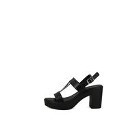 Sandali con T-strap donna nero Federica Lorenzi art. 16142