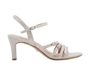 Sandali con tacchi, in pelle Argento 37