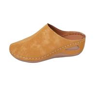 Sandali con tacco a punta chiusa per le donne Sandali con zeppa con piattaforma per le donne Sandali da esterno Comfort in memory foam Tacchi medi Sliders Moda Sliders Wide Fit Summer Holiday Sliders