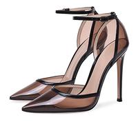 Sandali con Tacco Alto e Cinturino Regolabile da Donna - Tacchi a Spillo Comfort per Matrimoni e Vacanze, Progettati per Essere Indossati Tutto Il Giorno,Nero,43 EU