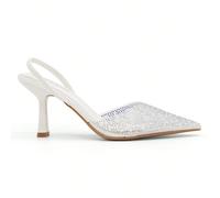 Sandali con tacco alto e punta affusolata decorati con strass per donna Abbaglia ad ogni passo con questi sabot da donna a punta decorati con strass Caratterizzati da una silhouette elegante e tempest