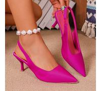 Sandali con tacco alto e punta chiusa di stile elegante e raffinato, adatti per donna, scarpe con tacco francesi a punta per primavera ed estate, regali di San Valentino, Natale e inverno CN34,CN35,CN