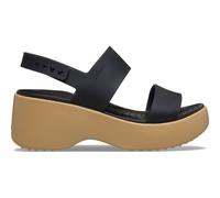 Crocs Sandali Brooklyn Sky da donna, con tacco, nero/anacardio, 37, Anacardi Neri, 36/37 EU