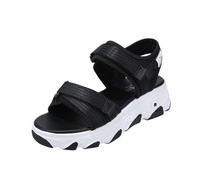 Sandali con zeppa da donna con supporto per arco plantare, scarpe estive da donna, aperte a slingback, con treccia regolabile, ampia estate, comode, casual, passeggiate, all'aperto, spiaggia