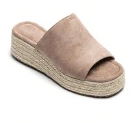 Sandali con zeppa da donna, semplici, casual, di moda per uso quotidiano Un modo semplice ed elegante per creare un piatto meraviglioso, un piatto meraviglioso con un design moderno e un aspetto moder
