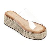 Sandali con zeppa da donna, semplici, casual, di moda per uso quotidiano Un modo semplice ed elegante per creare un piatto meraviglioso, un piatto meraviglioso con un design moderno e un aspetto moder