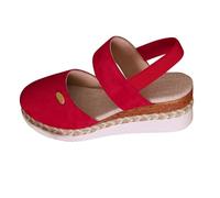 Sandali con Zeppa Eleganti - Ciabatte Estive Donna Chiuse Casa Sandalias Traspiranti Antiscivolo Ciabatte Spiaggia Morbida Casual Ciabatte da Donna per Casa Inblu Numeri Grandi Viaggio