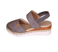 Sandali con Zeppa Eleganti - Ciabatte Estive Donna Chiuse Casa Sandalias Traspiranti Antiscivolo Ciabatte Spiaggia Morbida Casual Ciabatte da Donna per Casa Inblu Numeri Grandi Viaggio
