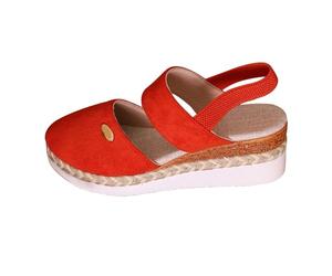 Sandali con Zeppa Eleganti - Ciabatte Estive Donna Chiuse Casa Sandalias Traspiranti Antiscivolo Ciabatte Spiaggia Morbida Casual Ciabatte da Donna per Casa Inblu Numeri Grandi Viaggio