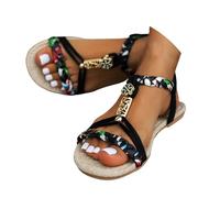 Sandali con Zeppa in Corda Donna Podoiatrici - Plateau Comodo da Spiaggia con Tacco Chic, Infradito Boho Design Antiscivolo UNI EN ISO 20347:2022, Punta Aperta Pelle Morbida per Vacanze Estive