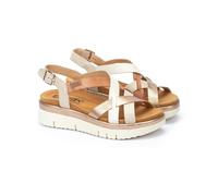 Pikolinos Sandali in Pelle Palma Multicolore - Altezza Zeppa 4,5 cm