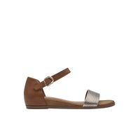Sandali con zeppa Marrone 38