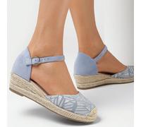 Sandali con zeppa stile bohémien da donna, con fibbia regolabile, adatti per l estate e le vacanze EUR36,EUR37,EUR38,EUR39,EUR40,EUR41,EUR24Colore unico