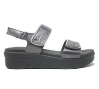 Sandali con zeppa Stonefly 223652 Aqua III 31 Grigio Donna | Pelle con chiusura regolabile - Donna, grigio, 36 EU