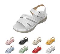 Sandali con zeppa traspiranti da donna, sandali perforati da donna, sandali aperti con suola spessa e confortevole, ciabatte versatili per attività leggere, passeggiate all'aperto, gite di un giorno e