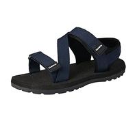 Sandali coreani 2025 Nuovo Moda Uomini Studenti Sandals Summer Estate Scarpe Estive Open Toe Traspirante Sandali Comodi Sandali Piatti Scarpe Da Spiaggia Leggero Grandi Dimensioni Sandali Casual, Blu