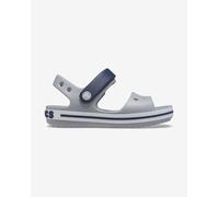 Crocs Crocband Sandal Kids, Sandali Unisex - Bambini e ragazzi, Light Grey/Navy, 34/35 EU