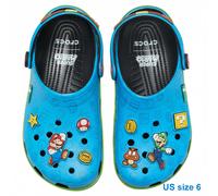 Sandali Crocs Super Mario Classic Clog Blue 6 Jibbitz Charms Limited taglia 24,0