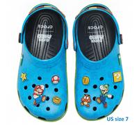 Sandali Crocs Super Mario Classic Clog Blue 6 Jibbitz Charms Limited taglia 25,0