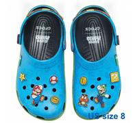 Sandali Crocs Super Mario Classic Clog Blue 6 Jibbitz Charms Limited taglia 26,0
