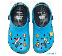 Sandali Crocs Super Mario Classic Clog Blue 6 Jibbitz Charms Limited taglia 29,0
