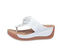 Sandali da donna 2026 dal design ergonomico per alleviare l'affaticamento del piede, scarpe comode e funzionali, per vacanze estive al mare, bianco, 37 EU