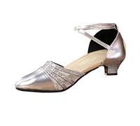 Sandali da donna 2026 Fashion Design Handmade Le più recenti scarpe da ballo latino Per Donna (3,5 Cm) Elegante Casual Larghi Sandali con cinturino, Sl2., 41 EU Stretta